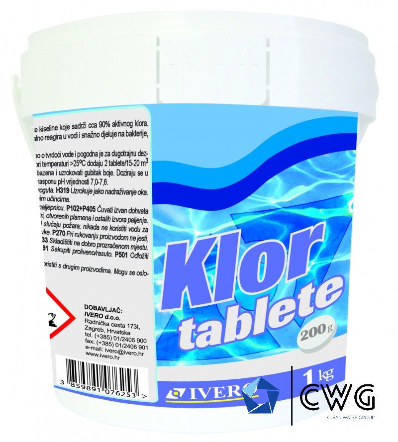 Klor Tablete 200g 1 Kg