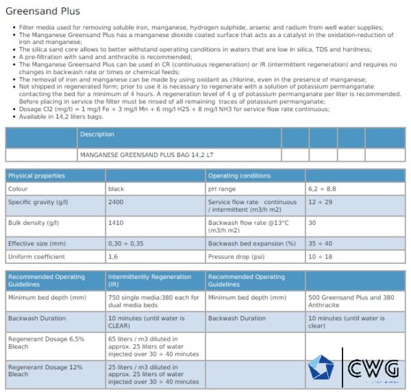 GREENSAND PLUS - filtration filling - Image 2