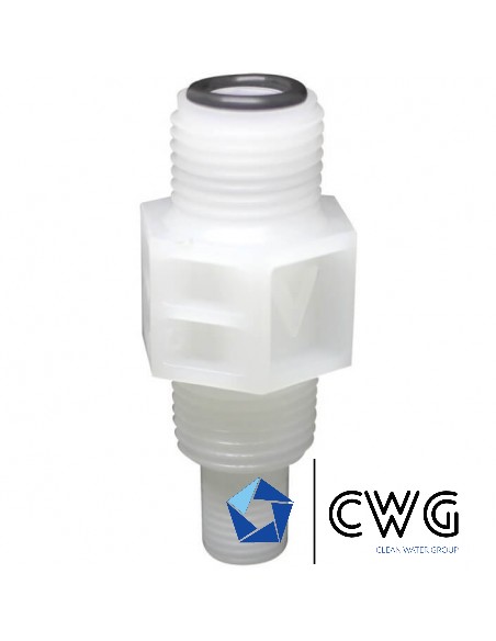 PVDF dosing valve 1/2″ – for hose 4 x 6 mm – CWG d.o.o. – Clean Water Group